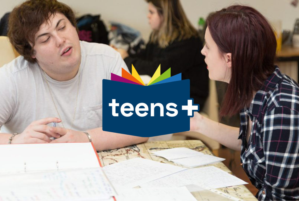 A Bright and Welcoming New Identity for Teens+